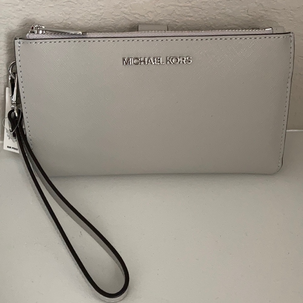 Michael Kors JST LG Double Zip Wristlet Wallet